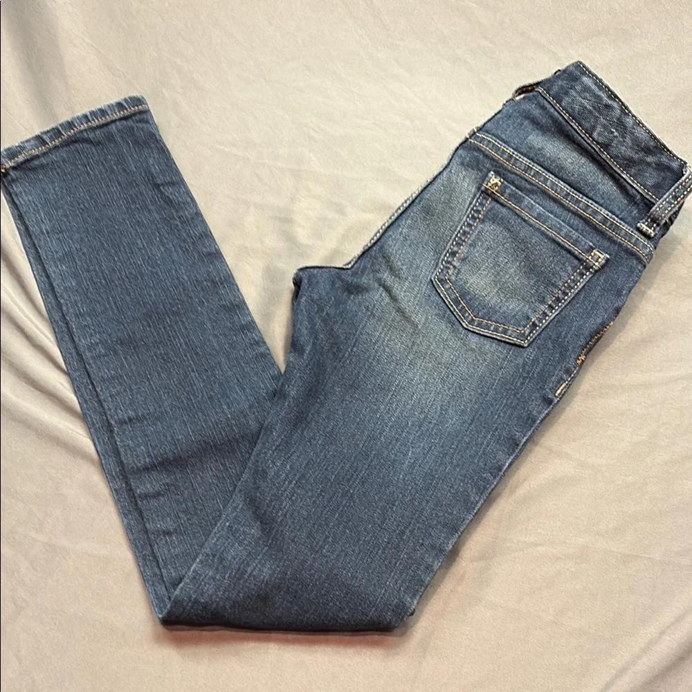 Old Navy Girls'‎ Super Skinny Stretch Adjustable Waist Jeans Dark Wash